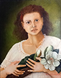Girl With Magnolia